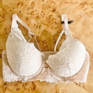 NWT Aerie Real Power Plunge Push-Up Bra - 38C  - Nude